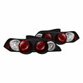 Whole-In-One Black Euro Style Tail Lights for 2002-2004 Acura RSX - Black WH3839712